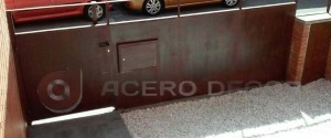 Puerta Peatonal Acero Corten .,.,