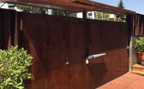Puertas  modernas  Acero Corten Madrid