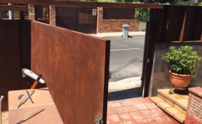 Puertas  modernas  Acero Corten Madrid